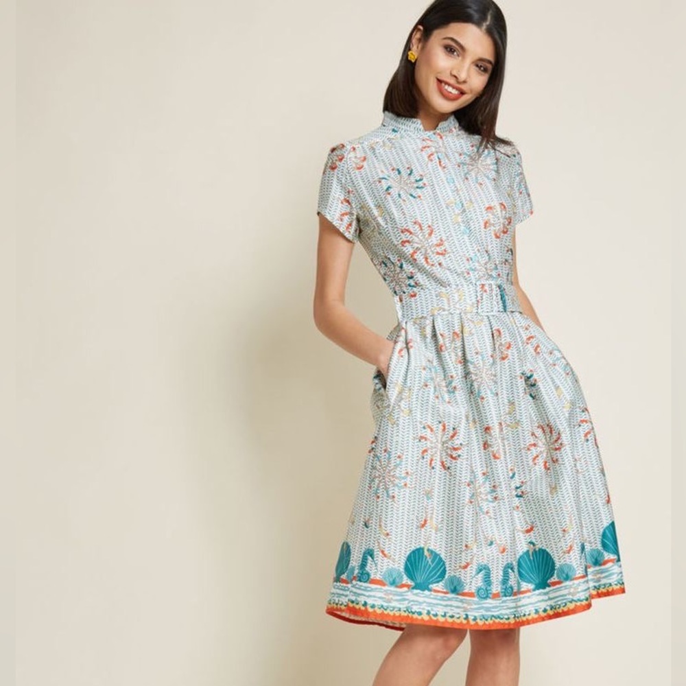 Tropical Print Dress - Picture 10 of 16
